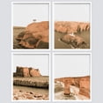 thumbnail image 2 of PixonSign Framed Wall Art Desert Canyon Seascape Texas and Arizona Prints, Set of 4 Photography Wall Decor Arts, Nature Wall Décor, Adhesive Canvas Poster, Modern Home Artwork - 8"x10" White, 2 of 5