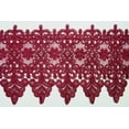 thumbnail image 5 of 3",4", 4.5",4.75",5", 5.75",5 1/8", 6",7.5" Embroidered Burgundy Venice Lace, 5 of 7