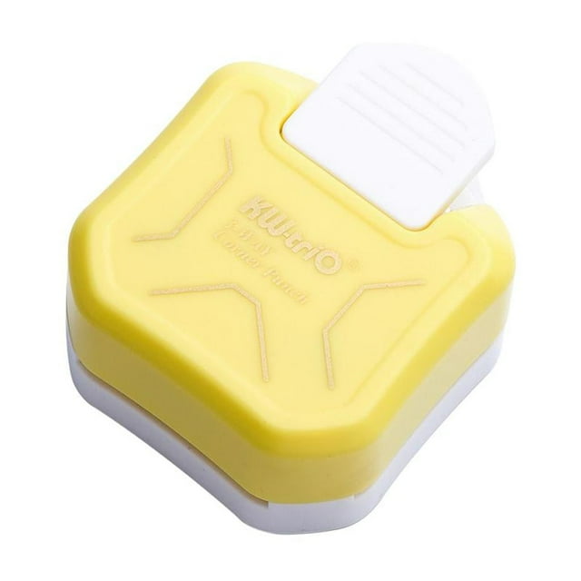 Perforadora de esquinas redondeada 3 en 1 premium R4/R7/R10 mm, cortador de esquinas de 3 vías hecho a mano 59x34x70mm