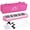 Pink 32Keys, variant on EASTROCK 32 Keys Melodica Air Piano Keyboard with Oxford Bag & Double Tubes Mouthpiece for Beginners,Blue