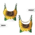 thumbnail image 6 of Uemuo Sunflowers (2) Pattern Women's Sports Bra - High Impact Support, Breathable, and Comfortable Athletic Bra for Running, Yoga, and Workouts, 6 of 9