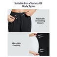 thumbnail image 3 of BALEAF Women's Swim Capris Pants 18" Quick Dry Modest Swimsuits 2025 UPF50+ Beach Bathing Suit Bottoms with Pockets Lightweight Black L, 3 of 7