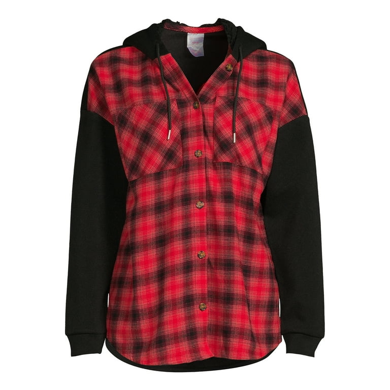 No boundaries best sale hooded flannel