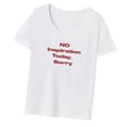 thumbnail image 4 of Camiseta para mujer Tops de verano Ropa deportiva para mujer Camisa con cuello redondo para viaje por la calle SG, 4 of 8