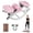 Pink, variant on Wliqien Rock Stepper, Rock Stepper Side to Side, Low-Shock Lateral Rocking Fitness Stepper, Workout Exercise Equipment with LCD Monitor and Resistance Bands for Legs, Glutes, Abs
