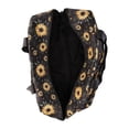 thumbnail image 5 of No Boundaries Women's Dome Weekender Bag, Black Sunflower, 5 of 5