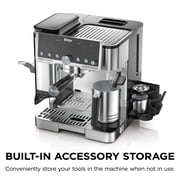 Ninja Luxe Café Pro Espresso Machine & Drip Coffee Maker, Cold Brew, Hot Water, Integrated Tamper, Built-in Grinder, Hands-Free Frother for Cappuccinos, Lattes, Americanos, Dairy or Non-Dairy, ES701
