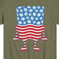 thumbnail image 3 of SpongeBob SquarePants - Silhouette Stars Stripes - Toddler & Youth Short Sleeve Graphic T-Shirt, 3 of 6