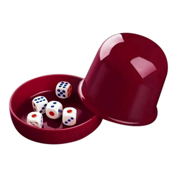 Juego de Dados de Póquer de Plástico con Vaso Agitador de 5 Dados, Caja de Dados para Juegos de Mesa para Beber, Color
