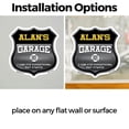 thumbnail image 3 of Alan's Garage I Can Fix Everything But Stupid (5 Pack) 4 inch X 4 inch Shield Shaped Heavy Duty 3.2 mil Vinyl Decals To last, Gift for Dads and Uncles Classic Americana Crafted in the, 3 of 6