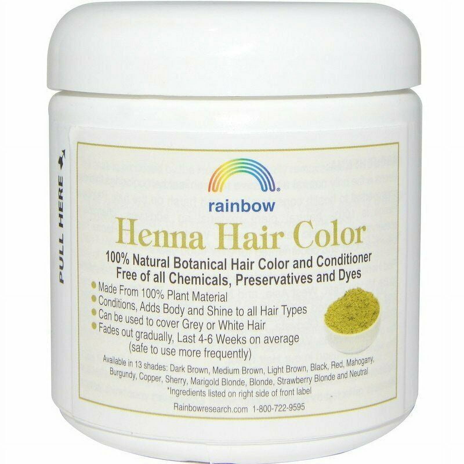 2 Pack Rainbow Research Henna Hair Color and Conditioner Persian Red - 4 oz