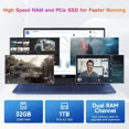 thumbnail image 3 of 17.3" IPS FHD-Business-Laptop Intel 6 Core i3-1215U 32GB RAM 1TB SSD (Beat i5-1135G7 Up to 4.4GHz) Computer with 65W Type C Fingerprint Backlit Keyboard Wi-Fi 6 Numpad Win 11, 3 of 6