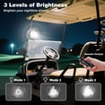 thumbnail image 4 of Ventilador Recargable para Carro de Golf Roykaw 10400mAh con Luz LED, 4 of 7