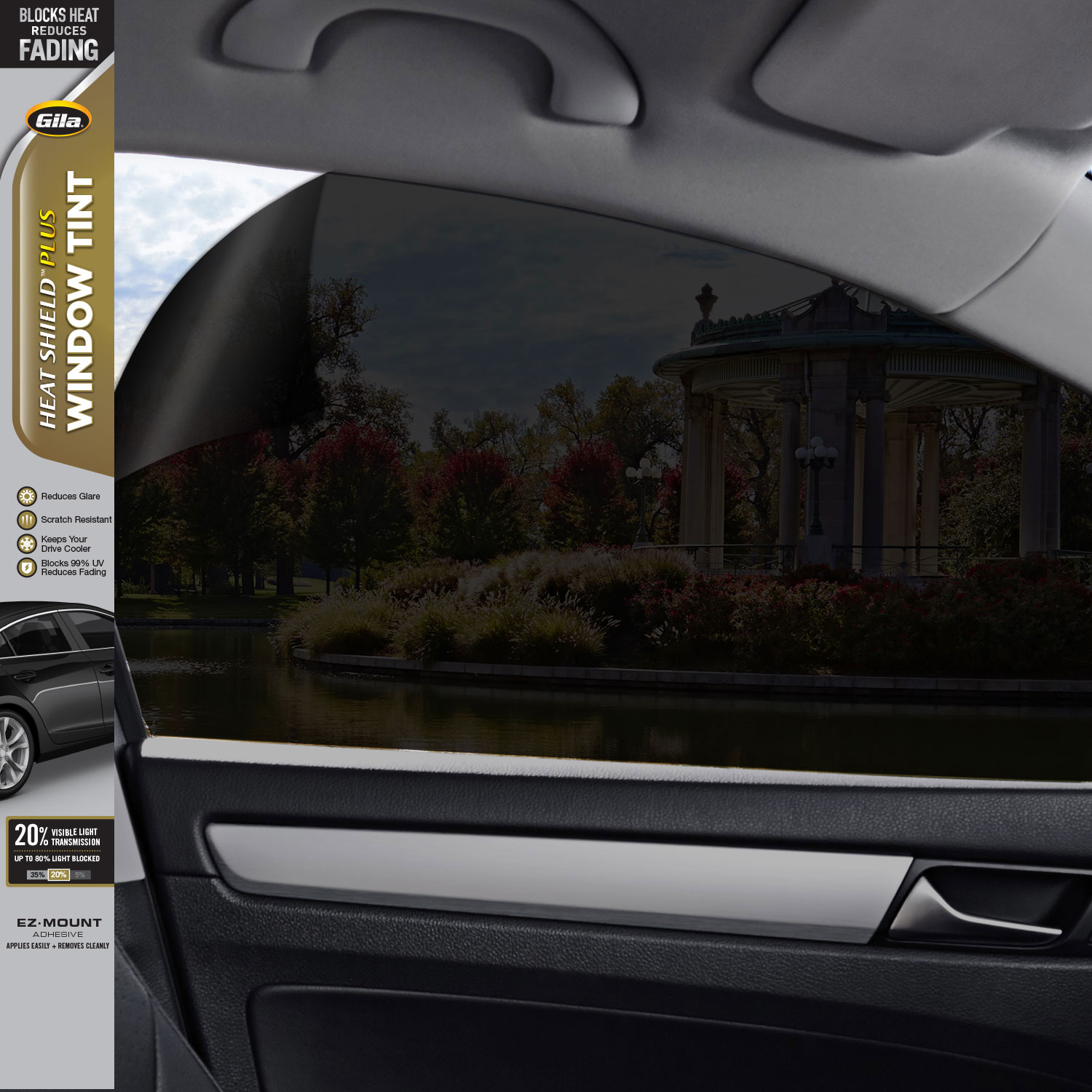 30 Inch x 60 Inch Long Roll Pack 3M 40% VLT Medium Dark Smoke Black Car Window Tint Vinyl Wrap Roll 30 Inch x 60 Inch Long Roll Pack 3M 40% VLT Medium Dark Smoke Black Car Window Tint Vinyl Wrap Roll