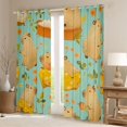 thumbnail image 2 of Erosebridal Cartoon Capybara Animal Curtains Pack of 2 (42x84 Each) For Boys Girls,Fruit Orange Flowers Curtains Blackout For Kids,Lightweight Room Decor, 2 of 6