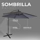 thumbnail image 4 of Sombrilla Plegable Para Jardin Playa Y Exteriores Metalica (Gris), 4 of 9