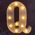thumbnail image 1 of LED Marquee Letter Lights Sign, Light Up Alphabet Letter for Home Party Wedding Decoration Q, 1 of 5
