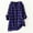 Purple, variant on Women's V Neck Long Sleeve Loose Button Down Tunic Blouse Plaid Shirt Casual Comfortable Soft Everyday Wear Versatile Top for Layering(Blue,S)
