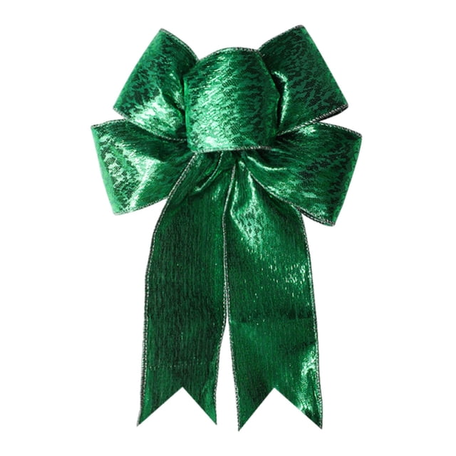 Christmas Ribbon Bow RIBBON Forged Ribbon Fabric Christmas Tree Wreath Decoration Bow Pendant Decoration