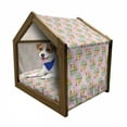 thumbnail image 1 of Cupcake Pet House, Whipped Cream and Cherry on Top Pastel Colored Pastry Delicious Restaurant, Outdoor & Indoor Portable Dog Kennel with Pillow and Cover, 5 Sizes, Multicolor, by Ambesonne, 1 of 5