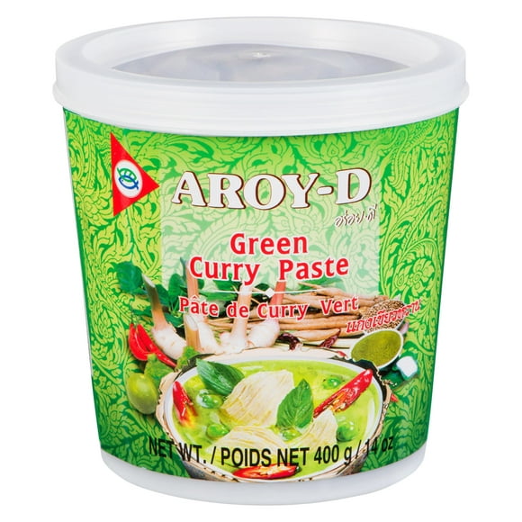 Pâte de curi vert d'Aroy-D 400 g