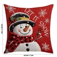 thumbnail image 3 of Antqov Christmas Pillow Covers 18x18" Holiday Throw Pillow Cases Winter Xmas Decorative Pillowcase for Sofa Couch Living Room Home Christmas Decorations, 3 of 6