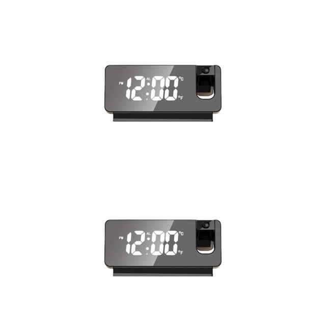 Reloj Digital de PVC Inteprter funcionamiento silencioso pantalla de fecha 180 grados
