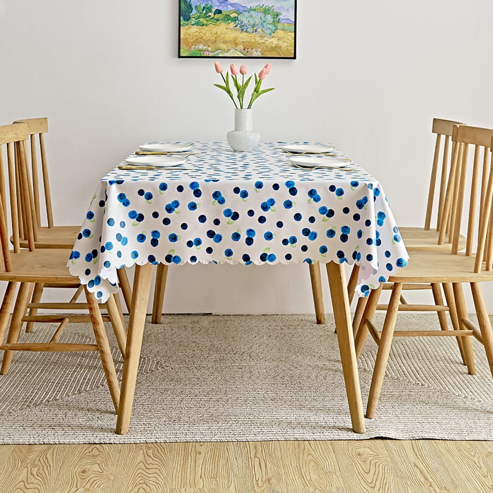 Vinyl Fruit Painted Tablecloth for Rectangular Table PVC Party Table