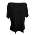 thumbnail image 5 of XIAOCHA European Oversized Batwing Sleeve Off Shoulder Casual T-Shirt Soft Comfortable Basic Tee For Daily Wear And Relaxation, 5 of 5