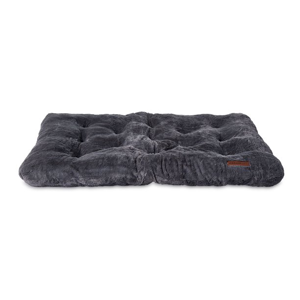 Vibrant Life Extra Large Plush Tufted Mat Dog Bed, Light Gray