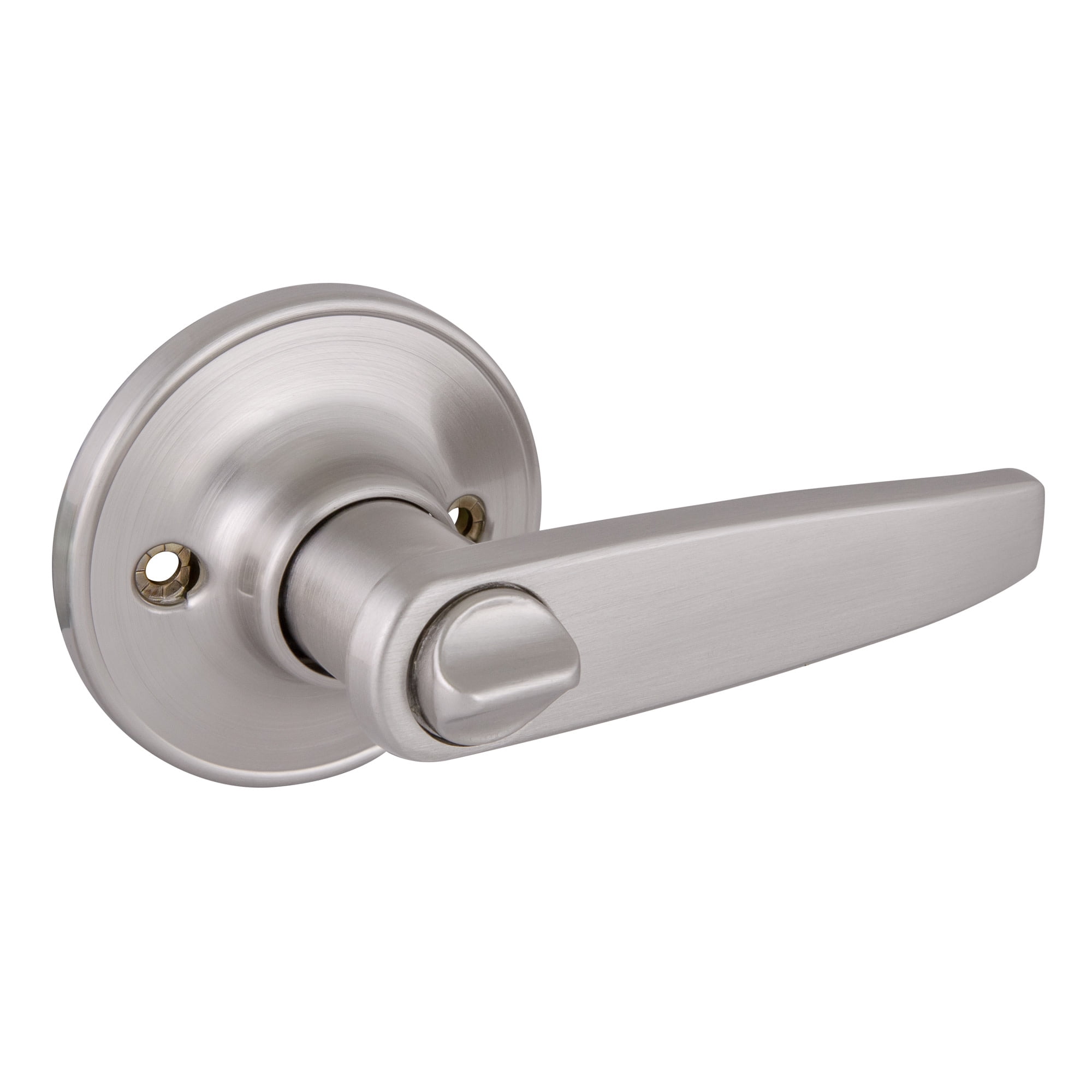 Design House Delavan 2-Way Interior/Exterior Keyed Door Lever, Satin Nickel