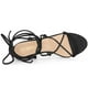 thumbnail image 4 of Sandalias de tacón de aguja con tiras y punta abierta para mujer negro, EE. UU. 7, 4 of 5