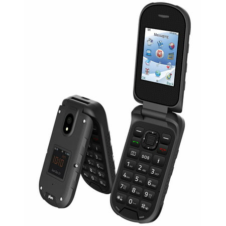 Plum Ram 8 - Rugged Flip Phone  3G GSM Unlocked Water Shock Proof Military Grade ATT Tmobile Cricket Metro (Best 3g Flip Phone)