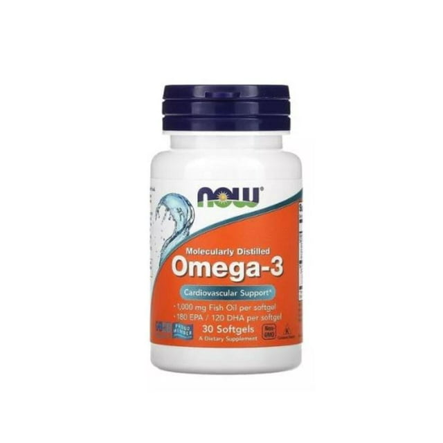Now Foods Omega 3 1000Mg 30 Cápsulas 180 EPA 120 DHA