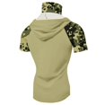 thumbnail image 5 of Men Summer Quick Dry Short Sleeve Hooded T Shirt with Face Cover Breathable Sun Protection Athletic Tops for Fishing Hiking Running Workout Outdoor Sports, 5 of 6