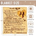 thumbnail image 4 of Gifts for Mom to My Mom Blanket Mom Gifts from Daughter or Son Birthday Gifts for Mom for Christama Day Gift for Women Best Gifts Soft Throw Blanket 50"x60", 4 of 6