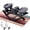 Black, variant on YR Rock Stepper for Exercise at Home, Motion Stair Steppers Machine with Resistance Bands