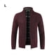 thumbnail image 3 of Qarigey Manténgase cómodo y a la moda con un suéter de punto para hombres Cárdigan de punto de amplia aplicación Chaquetas cálidas Abrigos y chamarras azufaifo rojo l, 3 of 6