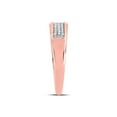 thumbnail image 3 of Solid 10k Rose Gold His and Hers Round Diamond Square Matching Couple Three Rings Bridal Engagement Ring Wedding Bands Set 1/3 Ct. - (L = 7, M = 10), 3 of 4