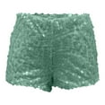 thumbnail image 3 of YANGXINX Women Bodycon Shorts High Glitter Sequins Stretchy Lifting Party Clubwear Fashion Summer Mini Short Pants, 3 of 3