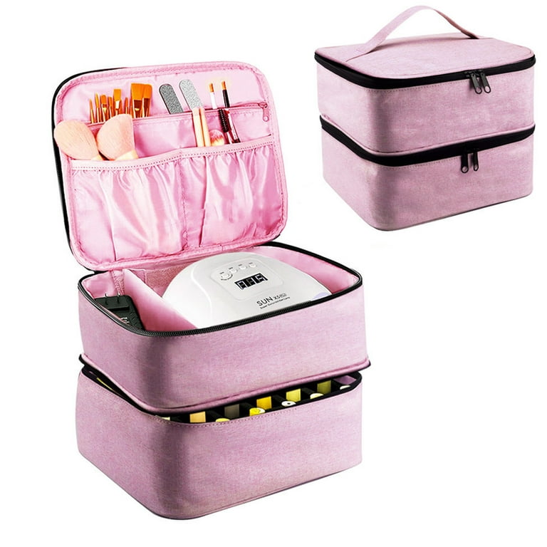 Portable Nail Polish Organizer Storage Box Makeup Organizer