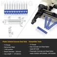 thumbnail image 4 of KIMSING MTSD-32 12 Gauge 1 1/4 Inch X .109 Inch Smooth Shank Plastic Collated Concrete and Steel Drive Pin Mechanical Galvanized for Gas Power Concrete and Steel Nailer 1000 PCS/Box (4 Boxes), 4 of 8