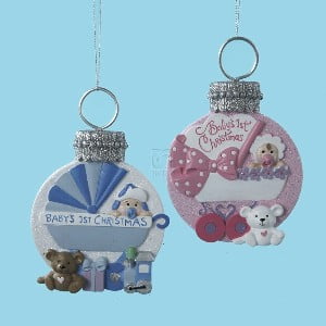 baby carriage quot baby s first christmas quot disc ornament baby carriage quot baby s first christmas quot disc ornament