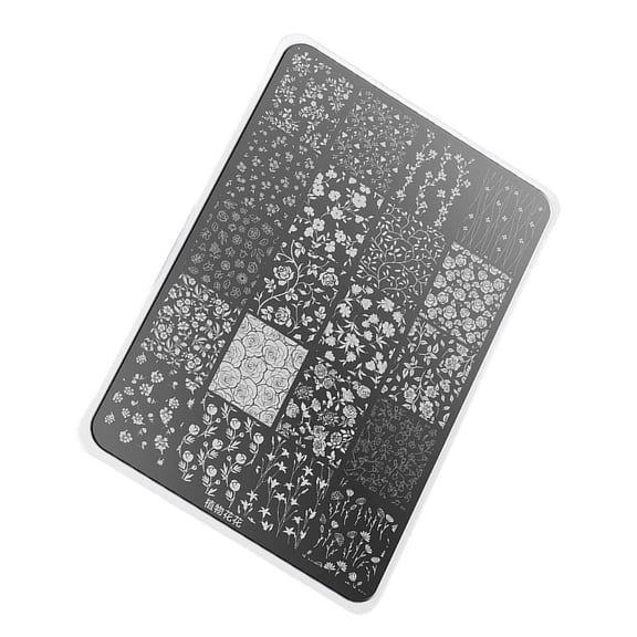 Metal Nails Stamp Plates Highly Precisions Carving For Gel Polish And Art Designs Durability
