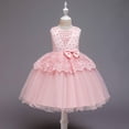 thumbnail image 2 of Elegant Patchwork Party Dress for Toddler Girls with Delicate Lace and Ruffles Design, 2 of 2
