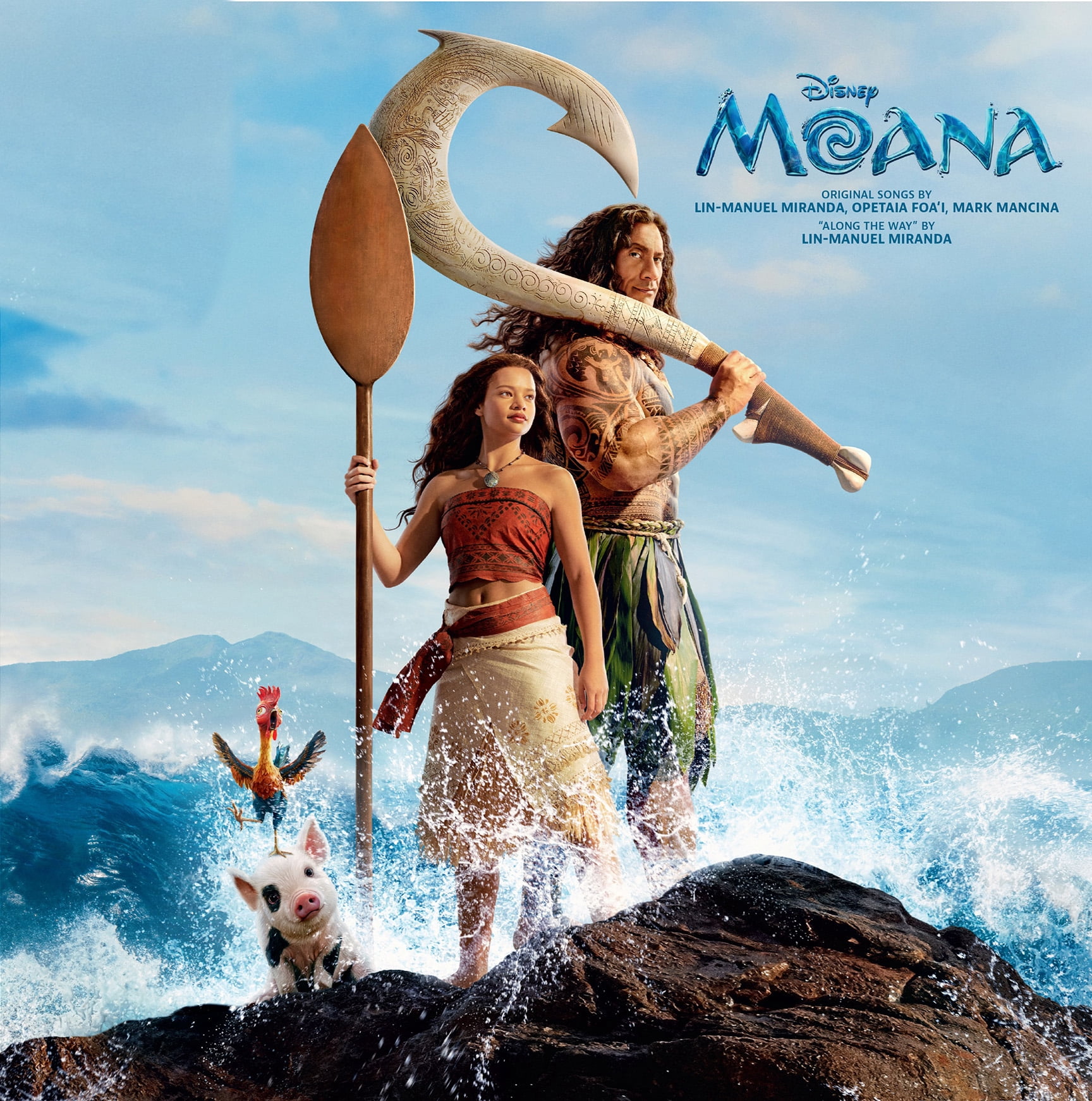 Lin-Manuel Miranda, Catherine Laga'aia, Dwayne Johnson - Moana (Live Action) (Original Motion Picture Soundtrack) - Walmart Exclusive Wayfinder Blue Vinyl