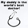 thumbnail image 2 of CafePress - My Daddy Is The Words Best Doctor Body Suit - Baby Light Bodysuit, Size Newborn - 24 Months, 2 of 4