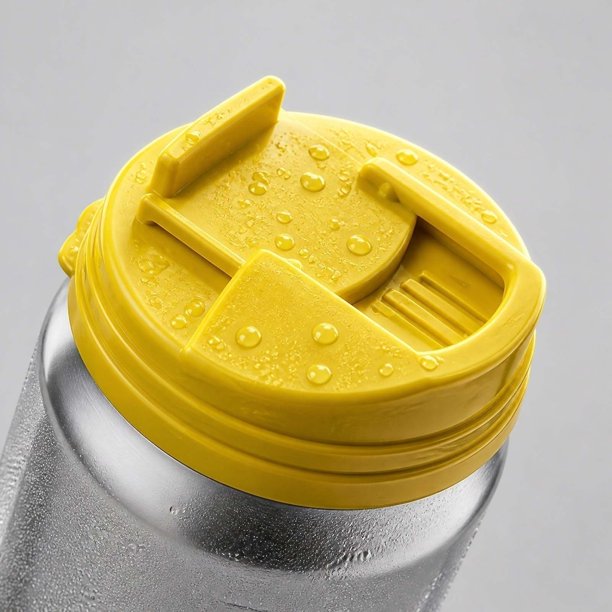 MTBLYS Tapa hermética para latas | Tapa de plástico reutilizable para botellas mezcladoras de boca ancha | Tapa a presión para batidos de proteínas | 1 unidad