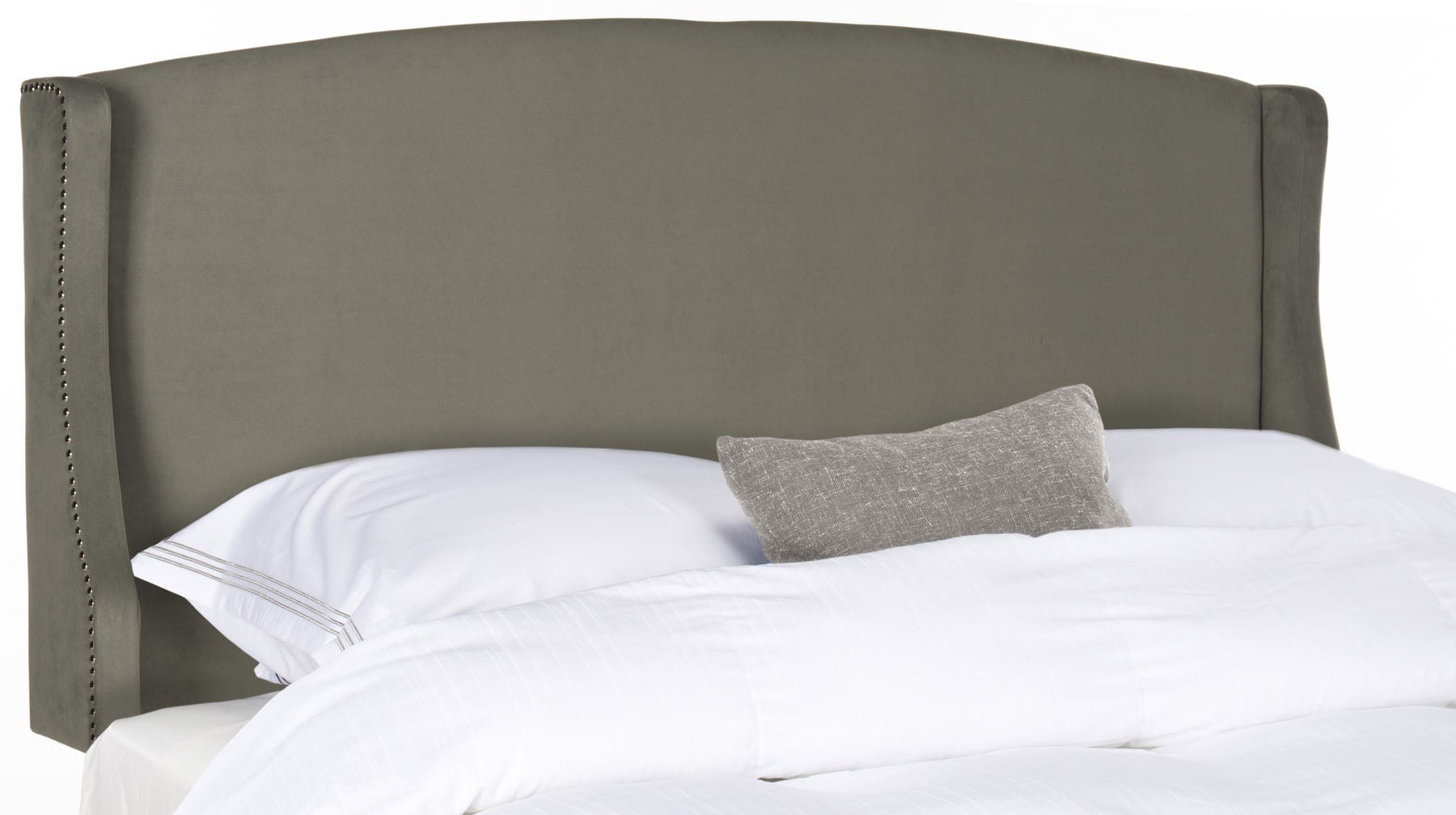 SAFAVIEH Austin Modern Winged Upholstered Headboard, Full, Pewter