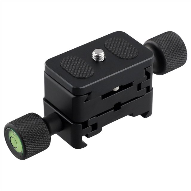 Base Móvil de Doble Cara con Placa de Liberación Rápida de Cámara Doble para Teleobjetivos Accesorios Panorámicos